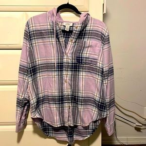 Lilac Hooded Flannel